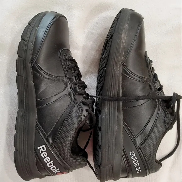 Reebok Guide 3,0 Black Steel Toe Work Shoes Size 10,5