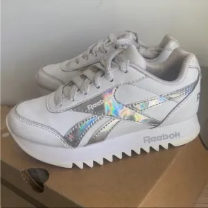 Reebok Holographic Platform White/Silver Kids Sneakers - SZ 11 C
