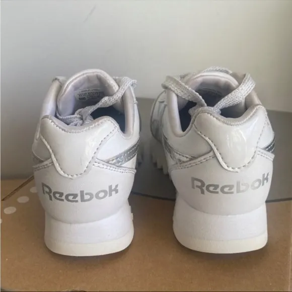 Reebok Holographic Platform White/Silver Kids Sneakers - SZ 11 C