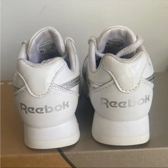 Reebok Holographic Platform White/Silver Kids Sneakers - SZ 11 C