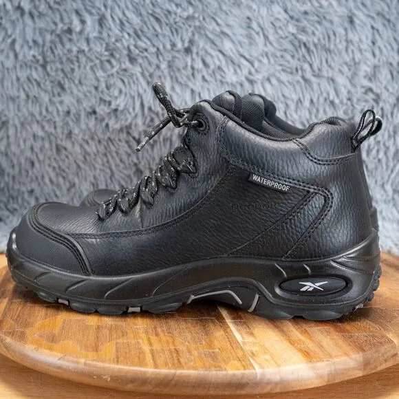 Reebok Men's Black Waterproof Sport Hiker Composite Toe Boots M8 W10 EUC