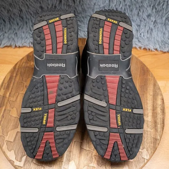 Reebok Men's Black Waterproof Sport Hiker Composite Toe Boots M8 W10 EUC