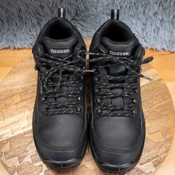 Reebok Men's Black Waterproof Sport Hiker Composite Toe Boots M8 W10 EUC