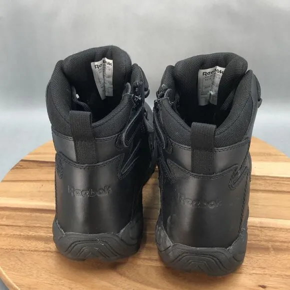 Reebok Rapid Response Composite Toe Work Boots Mens 13 M Black Leather Lace Up‎