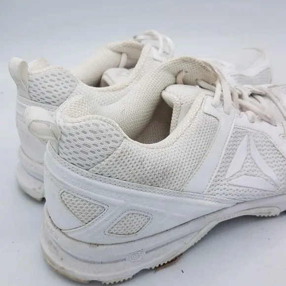 Reebok Runner 1AP502 Men's 12 White Mesh Low Top Lace Up Athletic Running Shoes