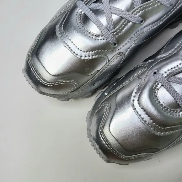 Reebok x Cardi B Classic Leather Silver Pewter Sneakers