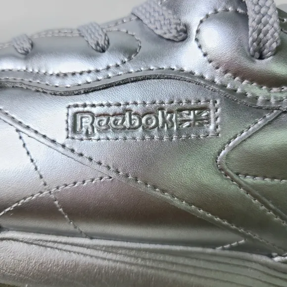 Reebok x Cardi B Classic Leather Silver Pewter Sneakers