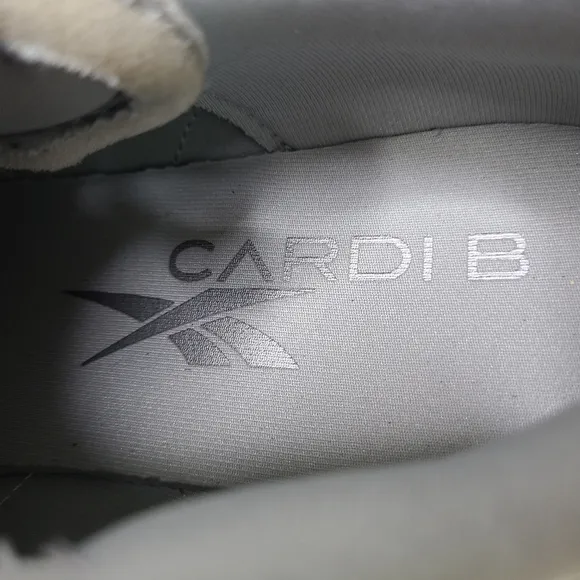 Reebok x Cardi B Classic Leather Silver Pewter Sneakers