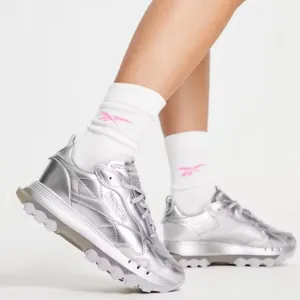 Reebok x Cardi B Classic Leather Silver Pewter Sneakers