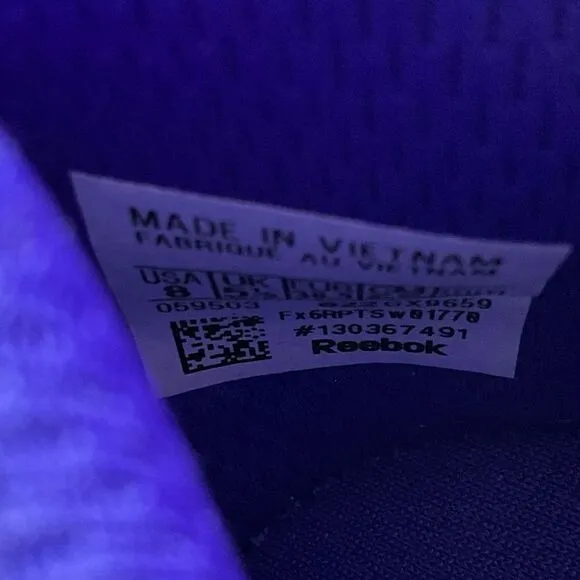 REEBOK CARDI B V2 CLUB C Ultra Purple Women’s shoe. women size 8 Leather Upper