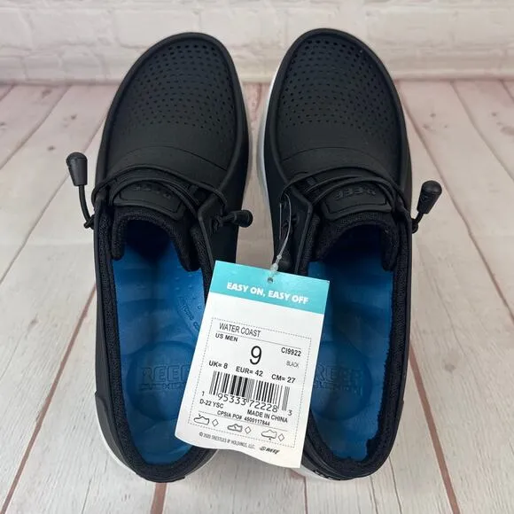 Reef Water Coast Black Slip On Shoes Mens Size 9