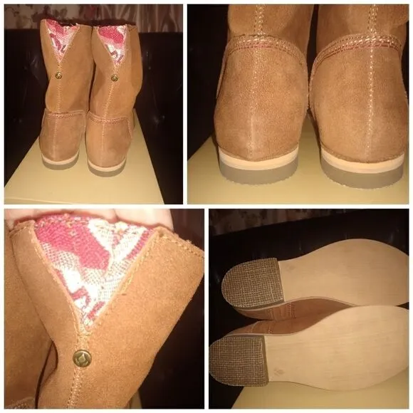 Reef Suede leather boots sz 6 NWOB