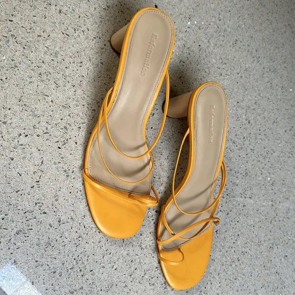 Reformation leather sandals shoes Sz9
