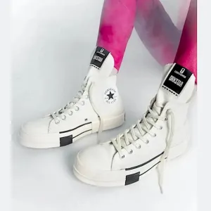 Rick Owens Dark Shadow DRKSTAR Converse Hi Tops Sneakers DRKSHDW All Star New