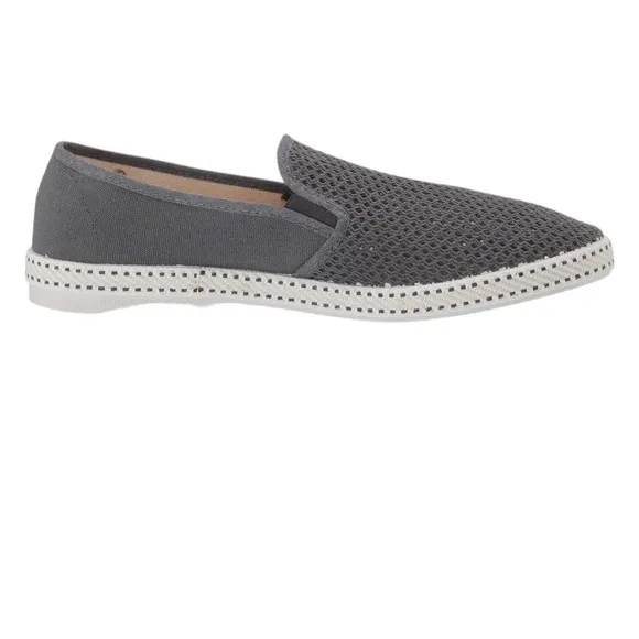 Rivieras Classic Canvas &amp; Mesh Leisure Shoe in color Anthracite