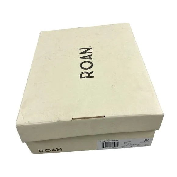 Roan Bed Stu Gossip Tan Nappa Ankle Boots Womens Size 9.5