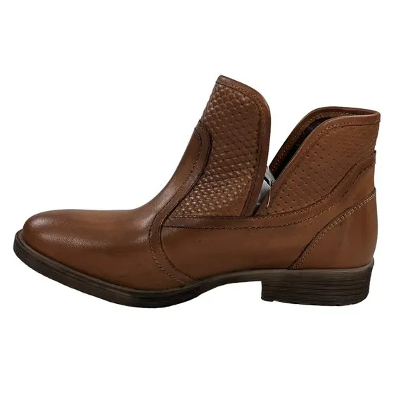 Roan Bed Stu Gossip Tan Nappa Ankle Boots Womens Size 9.5