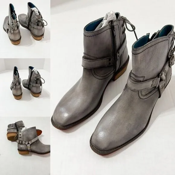 ROAN By BED STU- ELINA NWB Sz 8.5 Alkaline Hd Antiqued Leather Ankle Boots