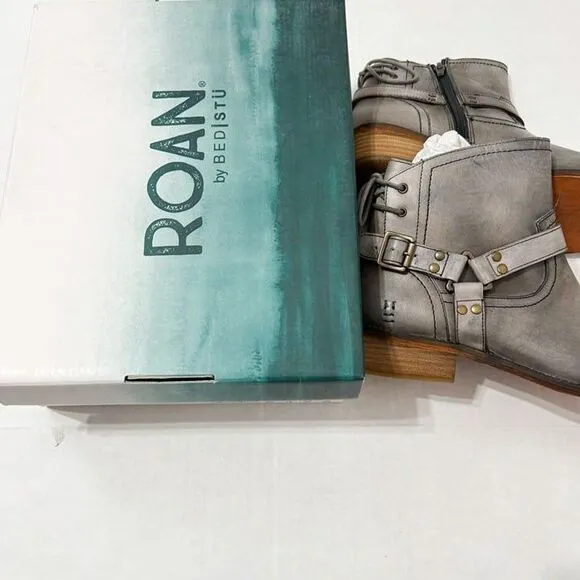 ROAN By BED STU- ELINA NWB Sz 8.5 Alkaline Hd Antiqued Leather Ankle Boots