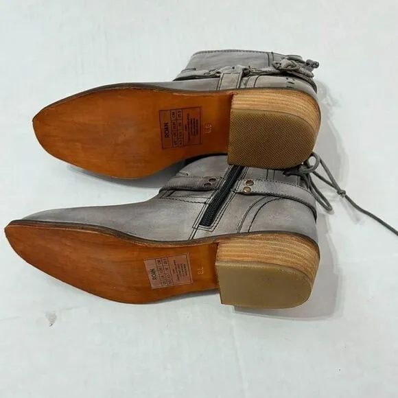 ROAN By BED STU- ELINA NWB Sz 8.5 Alkaline Hd Antiqued Leather Ankle Boots