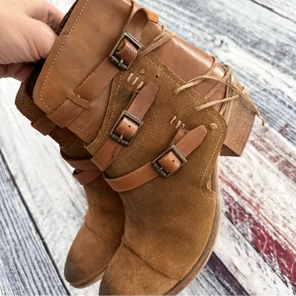 ROAN By Bed Stu Jag Tan Leather Ankle Boots​