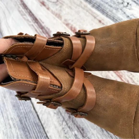 ROAN By Bed Stu Jag Tan Leather Ankle Boots​