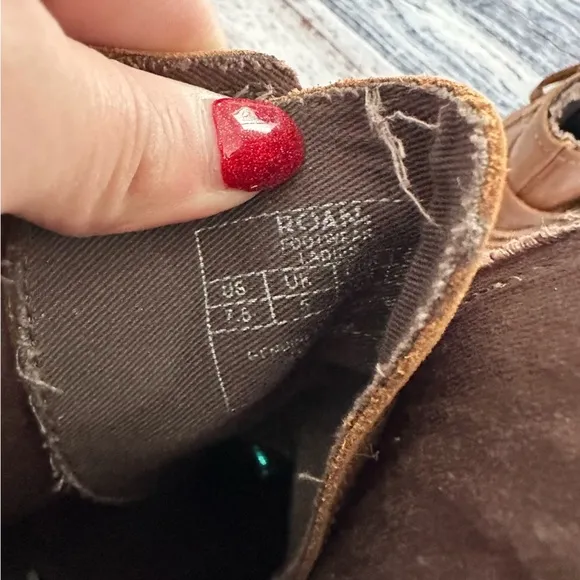 ROAN By Bed Stu Jag Tan Leather Ankle Boots​