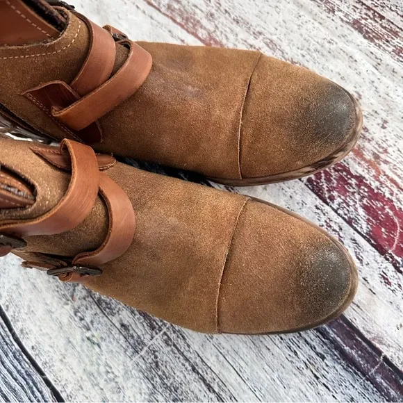ROAN By Bed Stu Jag Tan Leather Ankle Boots​