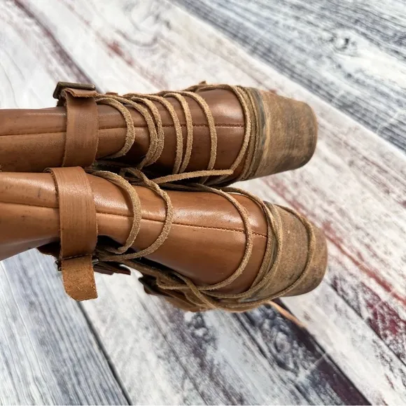 ROAN By Bed Stu Jag Tan Leather Ankle Boots​