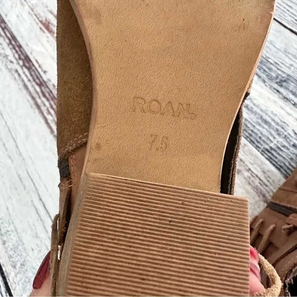 ROAN By Bed Stu Jag Tan Leather Ankle Boots​