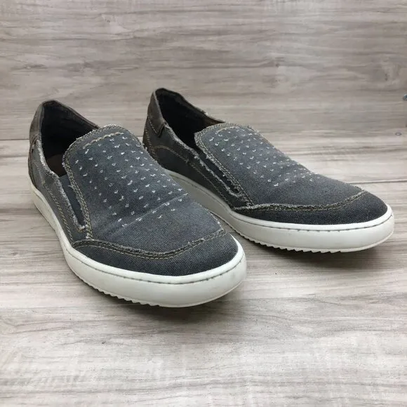 Roan by Bed Stu Shoes Mens 10 Kayson Denim Suede Slip On Loafer Casual