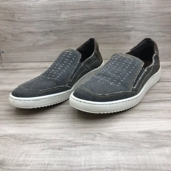 Roan by Bed Stu Shoes Mens 10 Kayson Denim Suede Slip On Loafer Casual