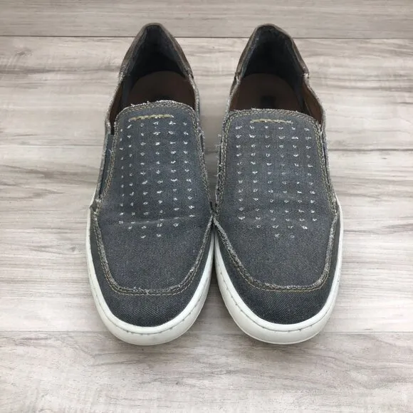 Roan by Bed Stu Shoes Mens 10 Kayson Denim Suede Slip On Loafer Casual