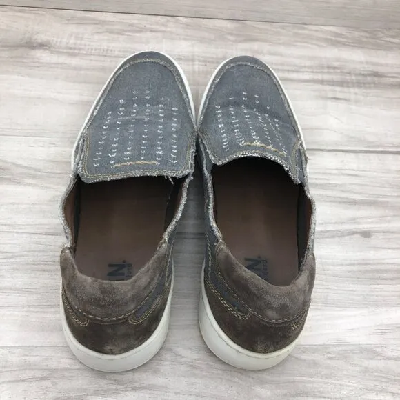 Roan by Bed Stu Shoes Mens 10 Kayson Denim Suede Slip On Loafer Casual