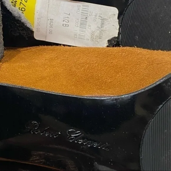 ROBERT Clergerie Honey Color Suede And Leather tall Boots sz 7.5B