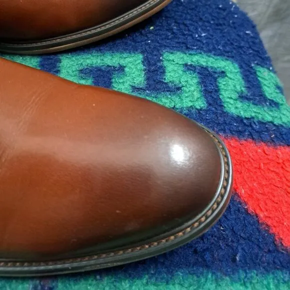 ROBERT GRAHAM Breton Leather Chelsea Boots Size 8 Men