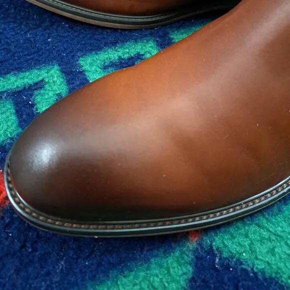 ROBERT GRAHAM Breton Leather Chelsea Boots Size 8 Men