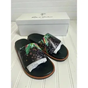 Robert Graham Recon Mens Black Slides Sandals Shoes Size 10 NEW