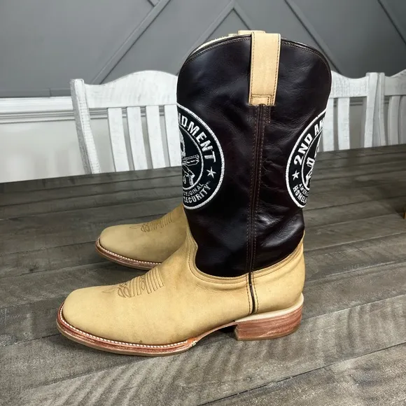 Rockin Leather 2nd Amendment Western Boots Sz 11D