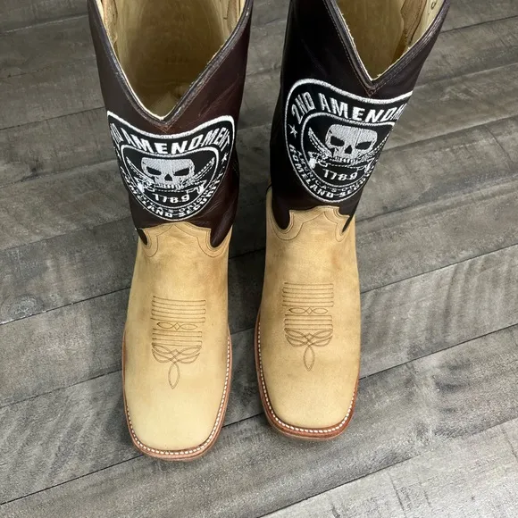 Rockin Leather 2nd Amendment Western Boots Sz 11D