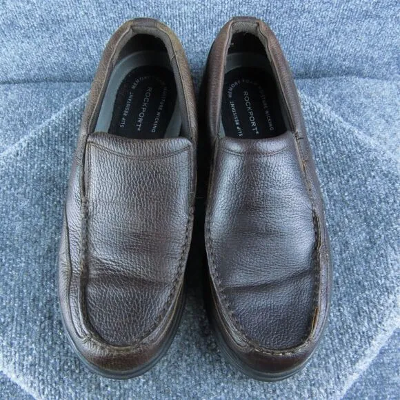 Rockport Eureka Plus Men Loafer Shoes Size 11.5‎ Medium Brown Slip On