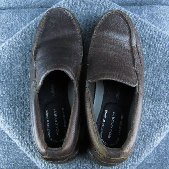 Rockport Eureka Plus Men Loafer Shoes Size 11.5‎ Medium Brown Slip On
