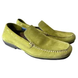 Rockport Washable Footwear Loafer Driving Men's Shoes Size 8.5M Green Suede EUC
