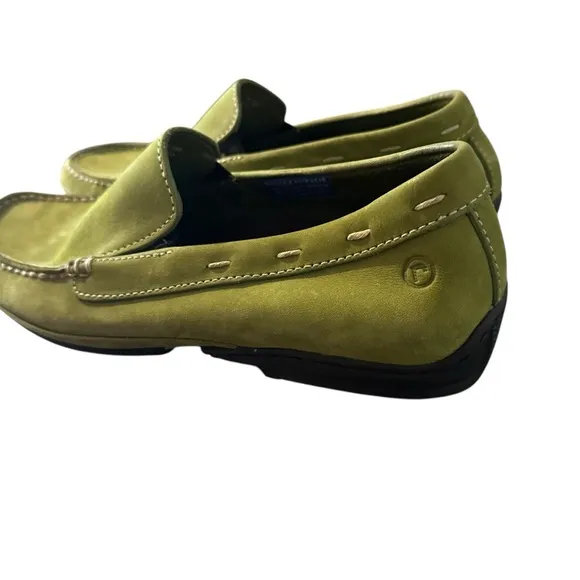 Rockport Washable Footwear Loafer Driving Men's Shoes Size 8.5M Green Suede EUC