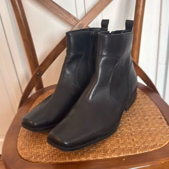 Rockport Toloni EUC black leather boot size 11.5