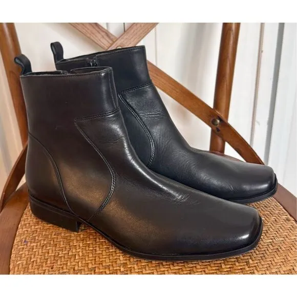 Rockport Toloni EUC black leather boot size 11.5