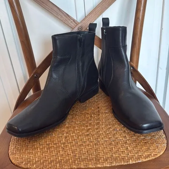 Rockport Toloni EUC black leather boot size 11.5