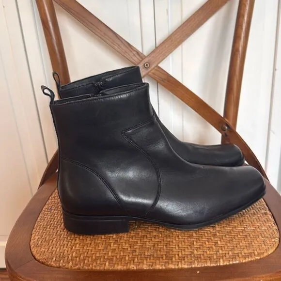 Rockport Toloni EUC black leather boot size 11.5