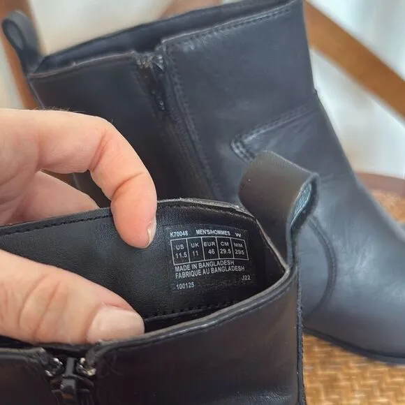 Rockport Toloni EUC black leather boot size 11.5