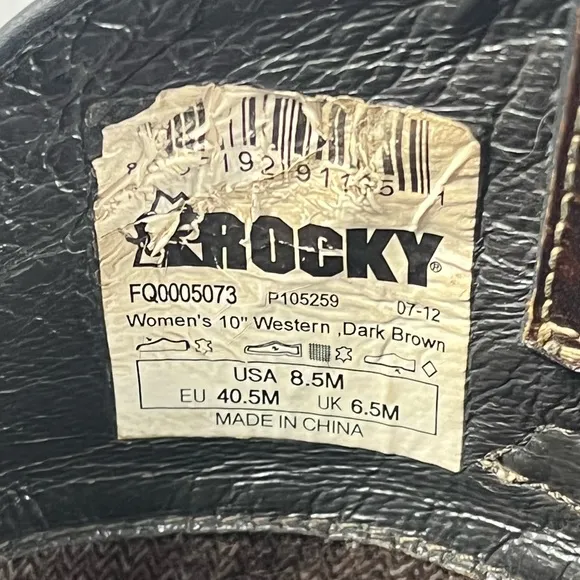 Rocky Brown Leather Boots